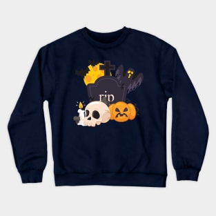 Halloween Party Junior Funny Club Crewneck Sweatshirt